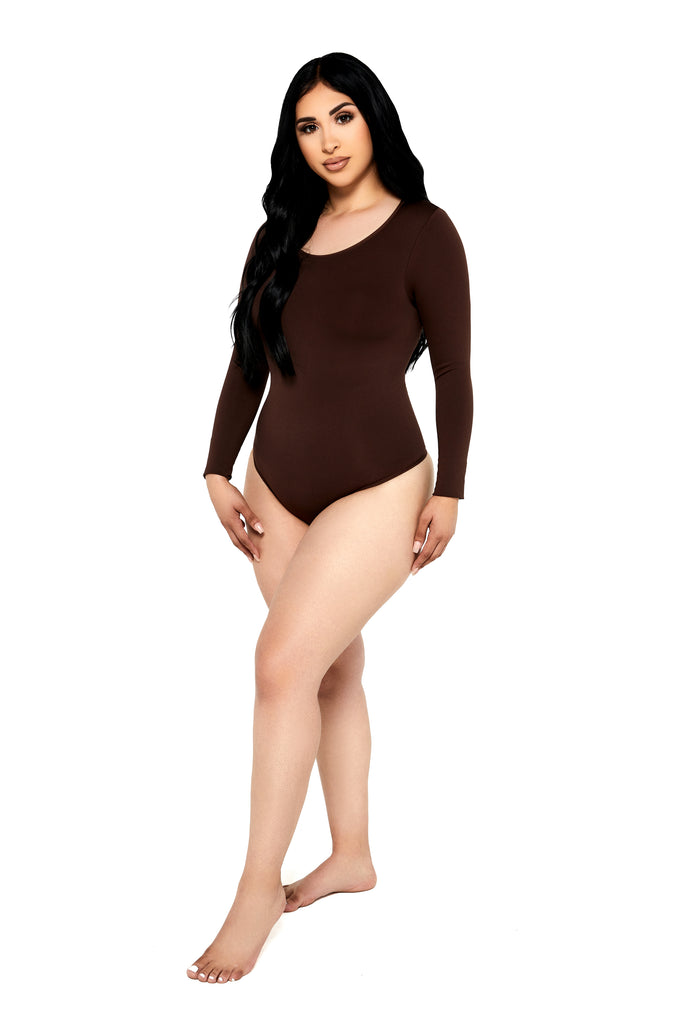 Seamless Snatched Long Sleeve Bodysuit 302 – Cali Curves Colombian