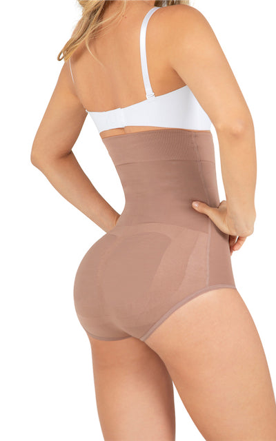 Underwear Body Shaper for women thong Half bodysuit natural shape of rear  Strapless Seamless Gusset Opening with Hooks with Silicone Band  High-Waisted Fajas Colombianas para mujeres adelgazar 